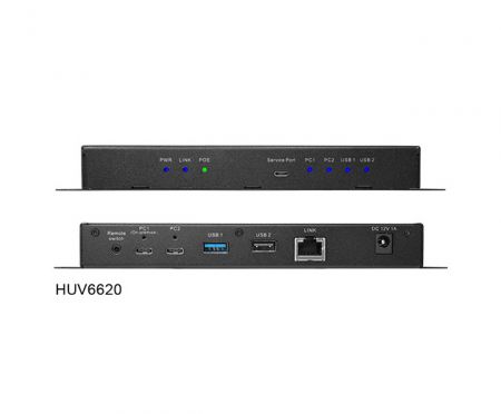 Host side: Dual-Host USB 5Gbps Extender (HUV6620)