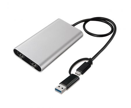 USB-C Universal Dual 4K Adapter with USB-CtoA adapter - USB-C Universal Dual 4K Adapter with USB-CtoA adapter_ANC1261