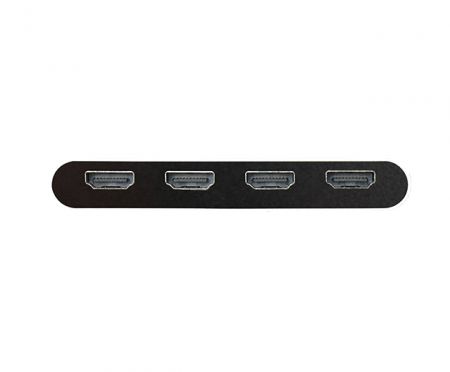 4x  HDMI video ports extend content to four displays at 4K60 resolution