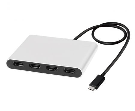 USB-C Universal Quad 4K Display Adapter with PD pass-thru - USB-C Universal Quad 4K Display Adapter with PD pass-thru