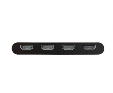 4x  HDMI video ports extend content to four displays at 4K60 resolution