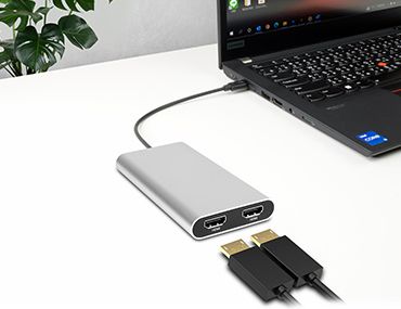 Create a high-resolution multi-monitor display for your content, transfer video signals to the correct video port, or add an extra LAN port.