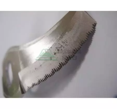 Designed edge of blade