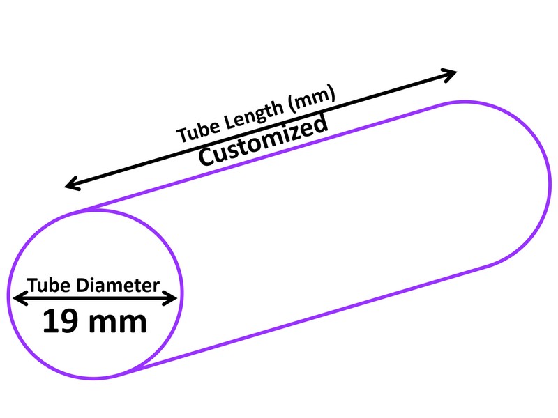 Tubo cosmético de 19 mm de diámetro