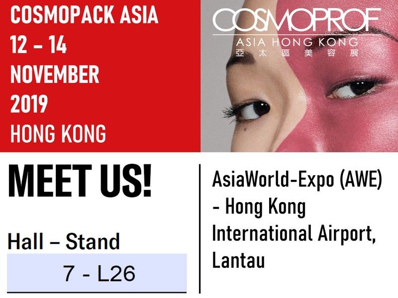 Exposición de Cosmopack en Hong Kong