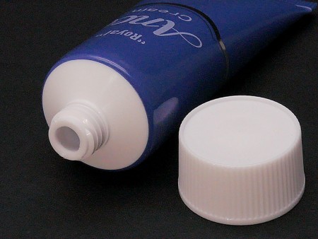 Details of Pharmacy pain relief tube packaging.