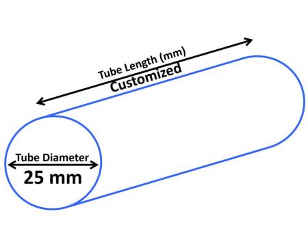 Tubo redondo D25 - Tubo cosmético de 25 mm de diámetro