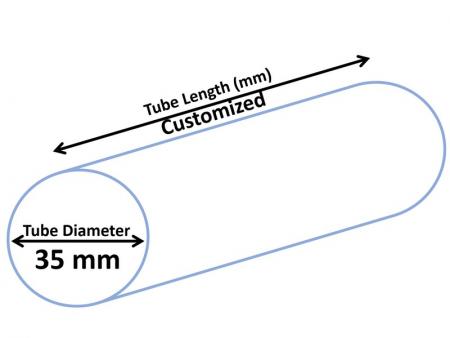 Tubo redondo D35 - Tubo cosmético de 35 mm de diámetro