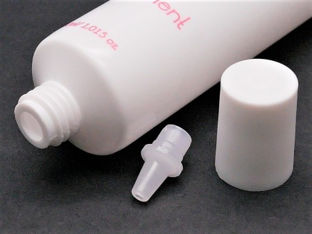 Nozzle Tip + Screw Cap for 30ml hair treatment cosmetic tube
