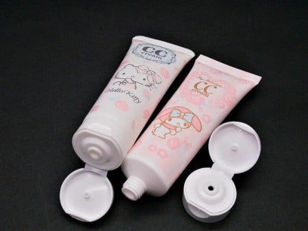 Tappo a scatto con tubo cosmetico per crema cc da 20g - Tappo a scatto con tubo cosmetico per crema cc da 20g