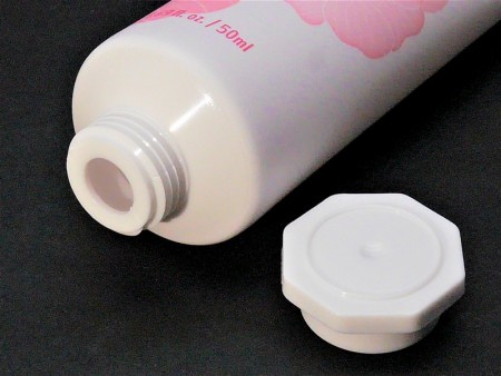 Tapón de rosca octogonal para tubo de plástico de crema de manos de 50 ml
