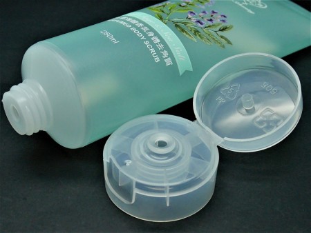 Flip-Top-Kappe für 300ml parfümierte Körperpeeling-Tube