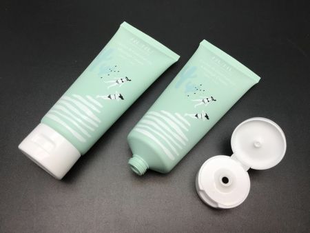 Tappo a scatto per crema massaggiante all'olio essenziale - Tappo a scatto per tubo di plastica per la cura del corpo