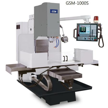 CNC Frezarka Typu Łóżkowego z Półosłoną - GSM-1000S Frezarka pionowa CNC