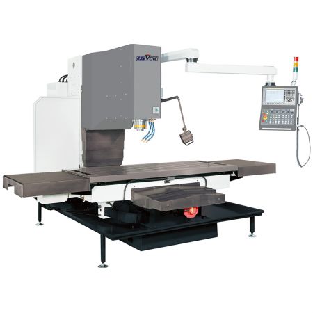 آلة تفريز نوع سرير CNC نصف الحراسة - GSM-1510S آلة الطحن العمودية CNC
