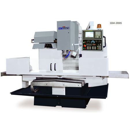 Máy phay kiểu giường CNC bán bảo vệ - GSM-2000S Máy phay dọc CNC