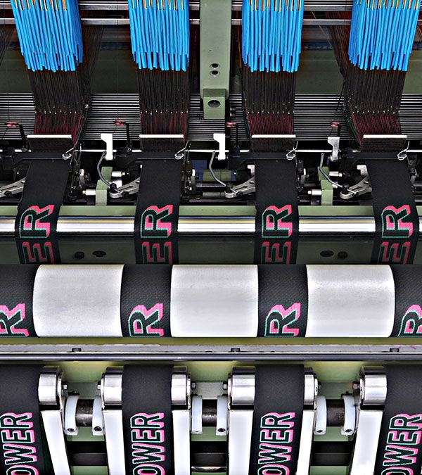 ชุดเครื่องทอผ้าแบบจักรด้ายแบบ Narrow Fabric Jacquard ที่คอมพิวเตอร์ได้รับการออกแบบ