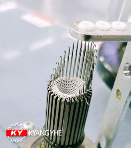Máquina de tejer cordón plano - Máquina de tejer cordones para mascarillas KY