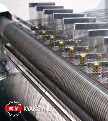 Machine à déformation de taille de poutre médiane - Pièces de rechange pour machine à tisser KY pour le peigne et le rouleau de mesure.