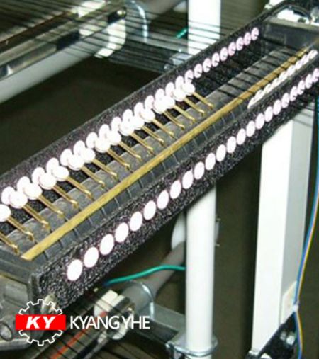 Machine à déformation de taille de poutre médiane - Pièces de rechange pour machine à enrouler KY pour le dispositif d'arrêt du fil.