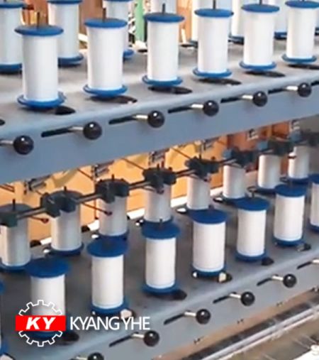 Máquina de cubierta de hilo de muestra - Máquina de recubrimiento de hilos de muestra KY