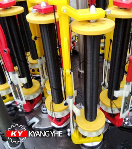Máquina de trenzado de cuerda redonda - Repuestos de máquina de trenzado KY para bobinas y portabobinas.