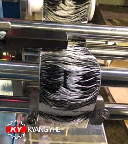 Machine à redresser les marques de commerce - Pièces de rechange pour machine d'aplatissage d'étiquettes KY avec support de plaque de ruban