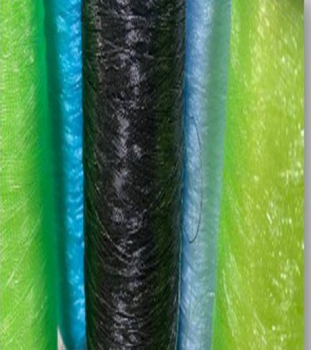 غزل مطلي بمادة TPU - KY TPU Coated Yarn - الطبقة الخارجية الشفافة خيوط TPU المغلفة + خيوط ملونة