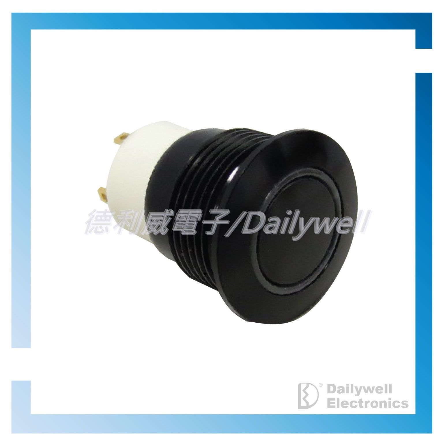 Interruptor metálico de dos colores de 16 mm con LED - serie MPB16L