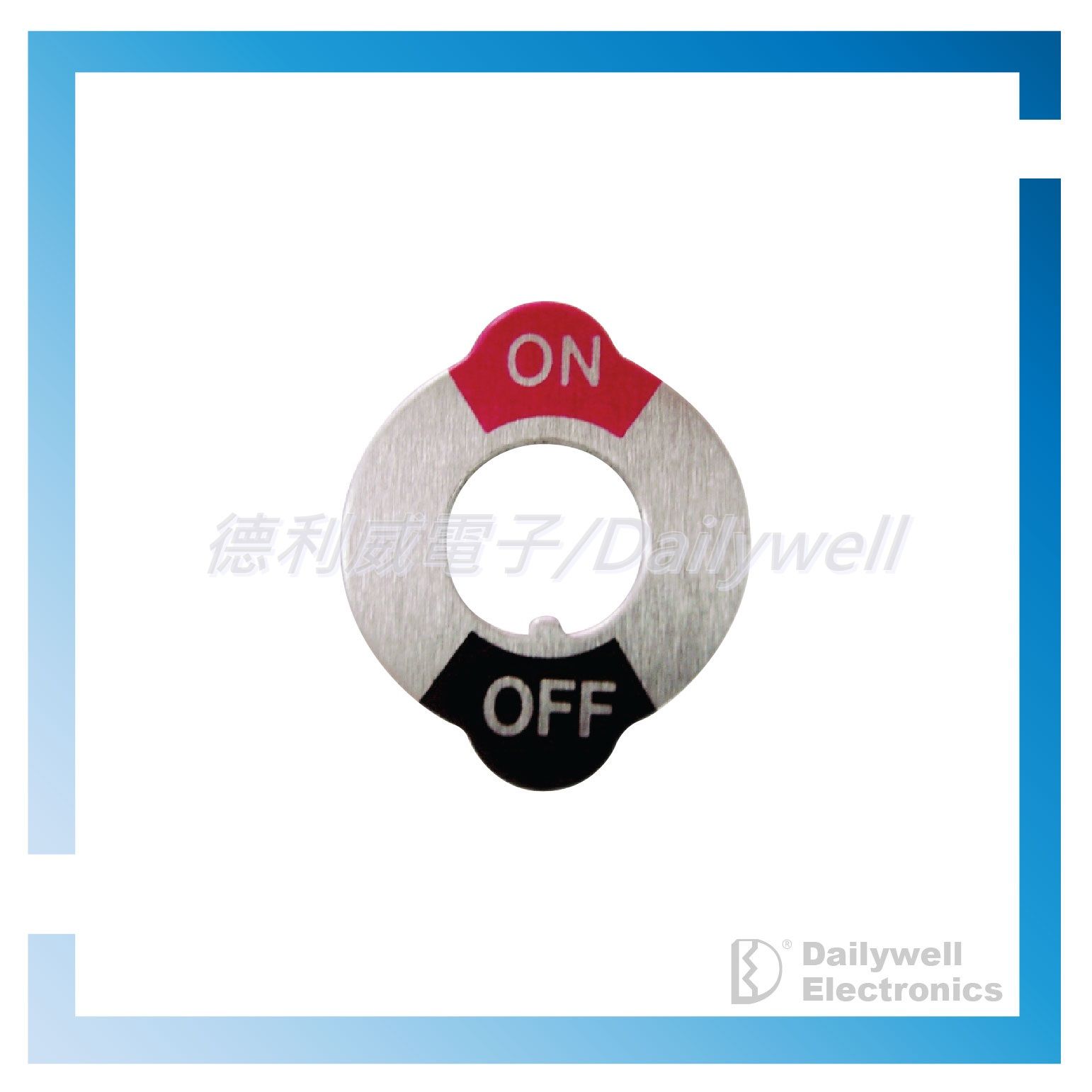 Placă de identificare ON-OFF