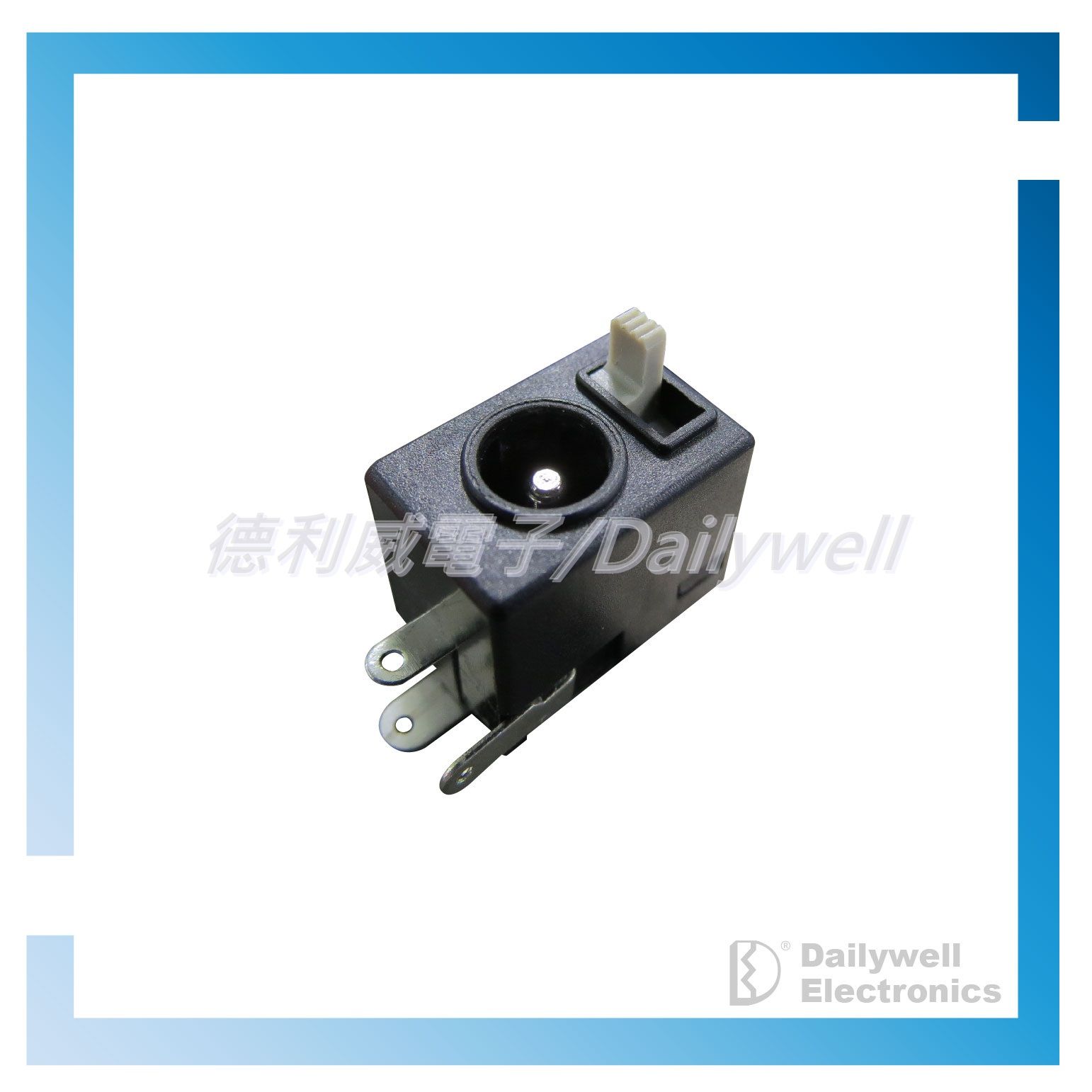 מתג החלקה DC 2.0PIN עם ג'ק כוח