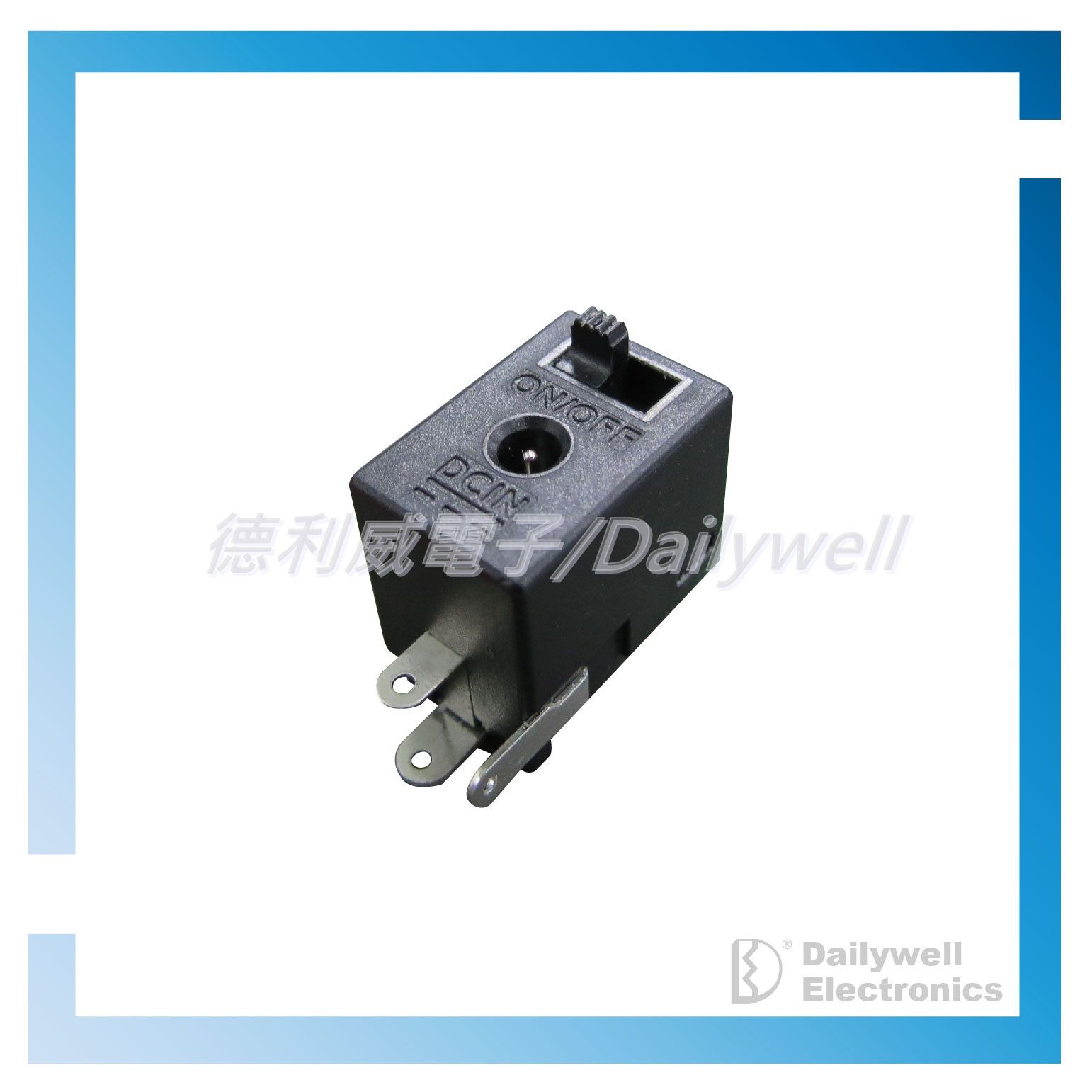 מתג החלקה DC ON OFF עם ג'ק כוח