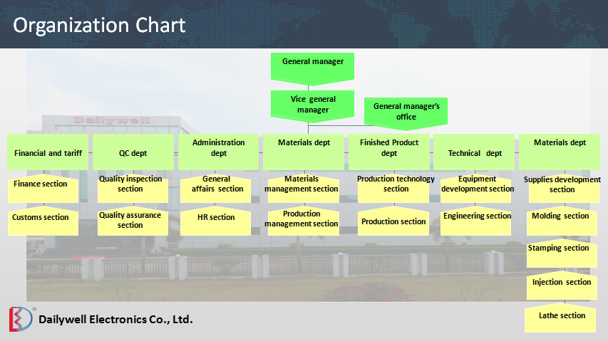 DAILYWELL Organisationsdiagram