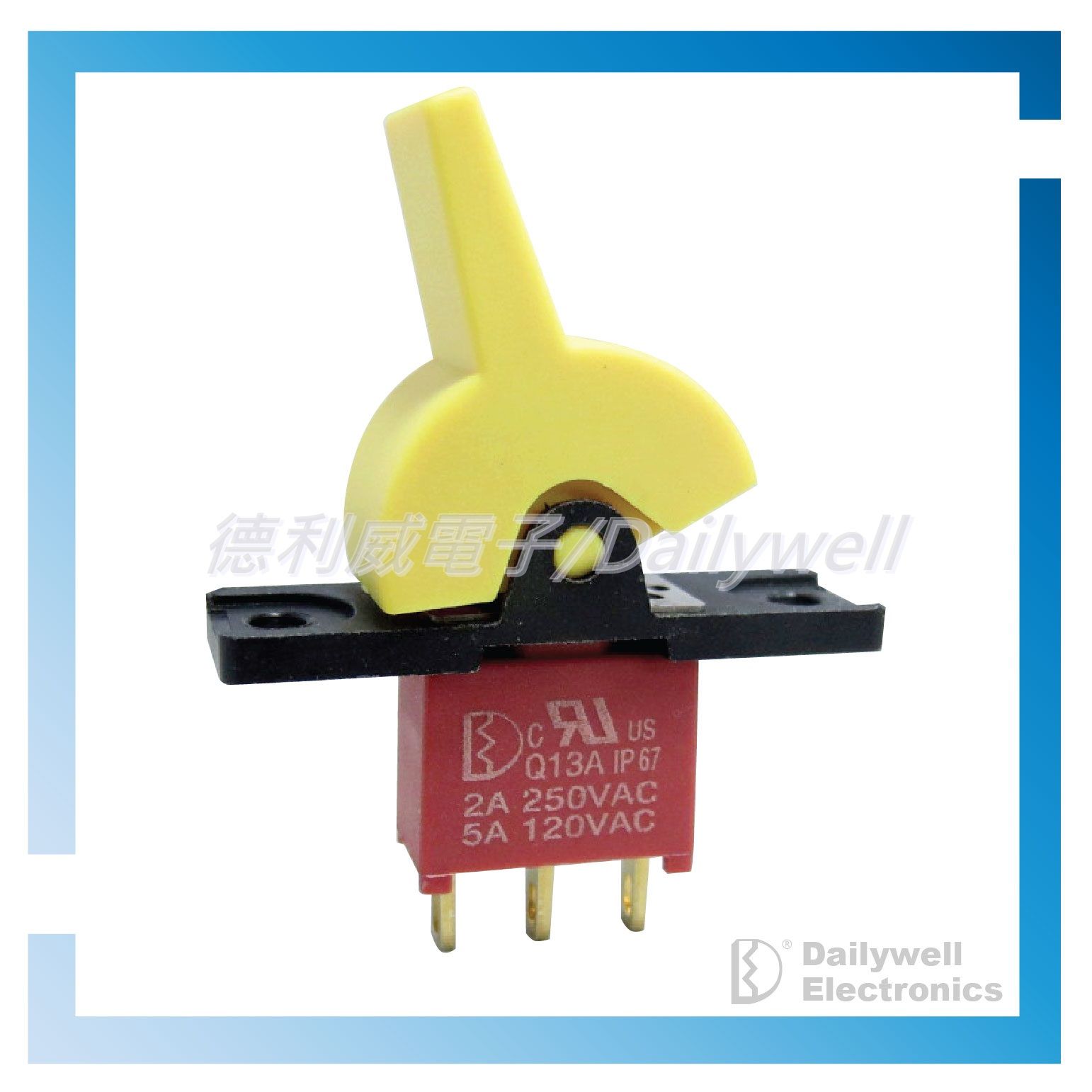 Interruttore a levetta miniaturizzato sigillato