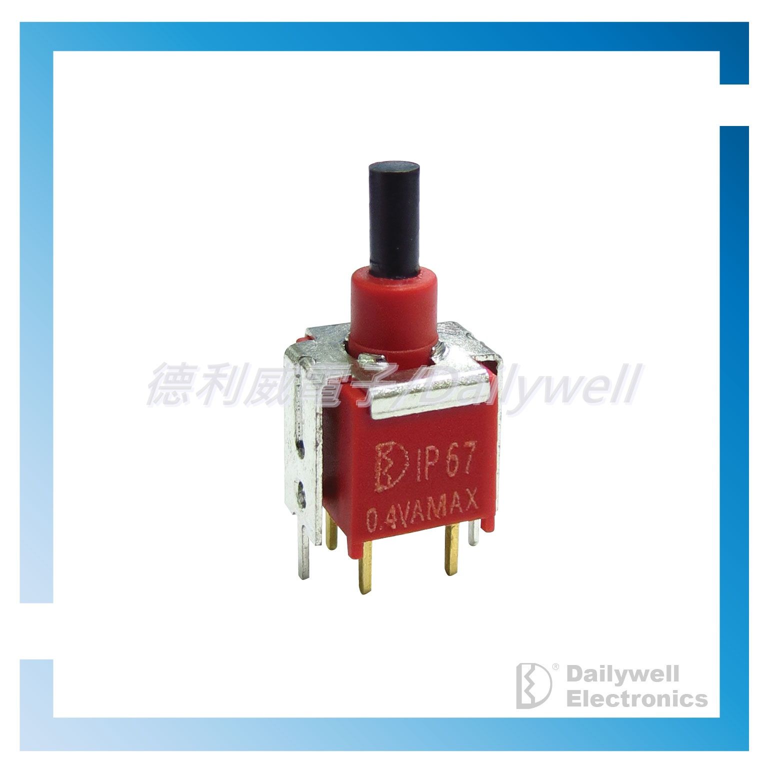 OFF-(ON) Afgedichte sub-miniatuur drukknopschakelaar