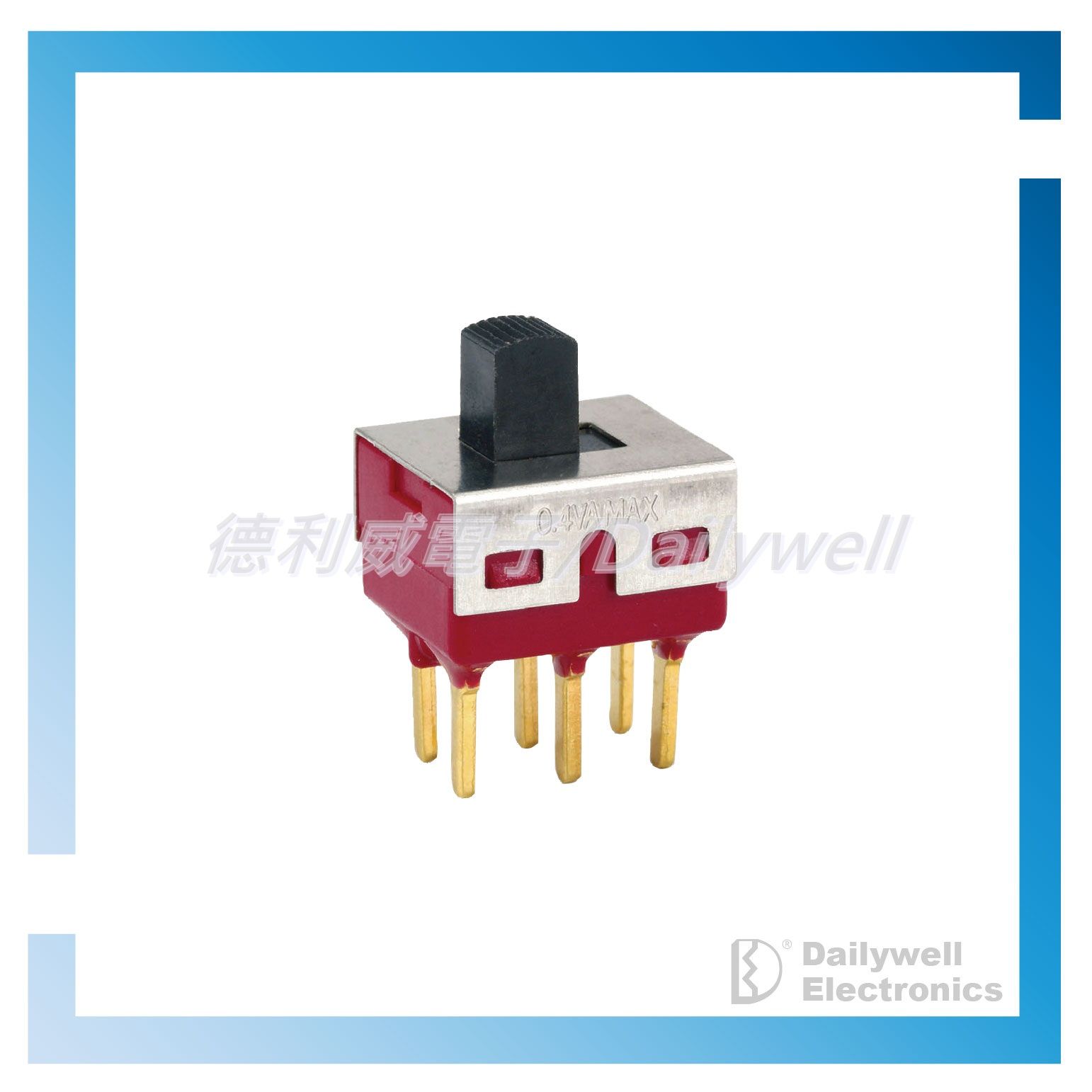 Interruptor deslizante DPDT