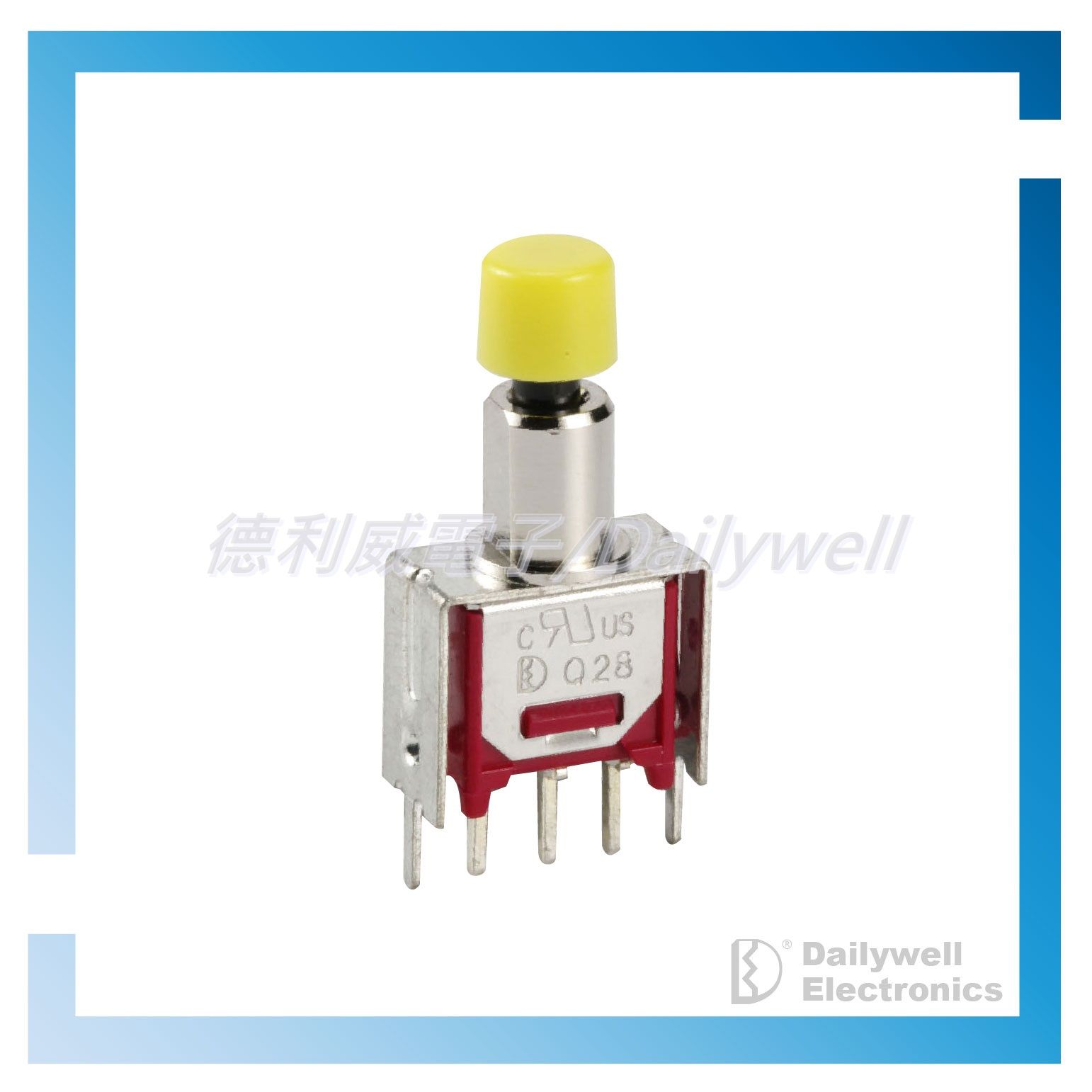 Round cap sub-miniature pushbutton switch