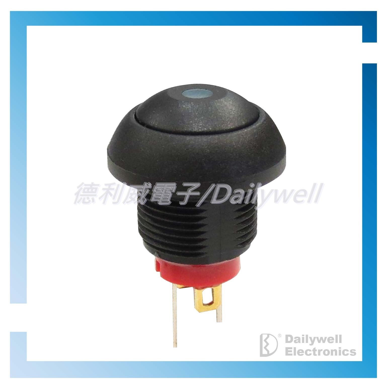 Interrupteur à bouton-poussoir sub-miniature avec LED