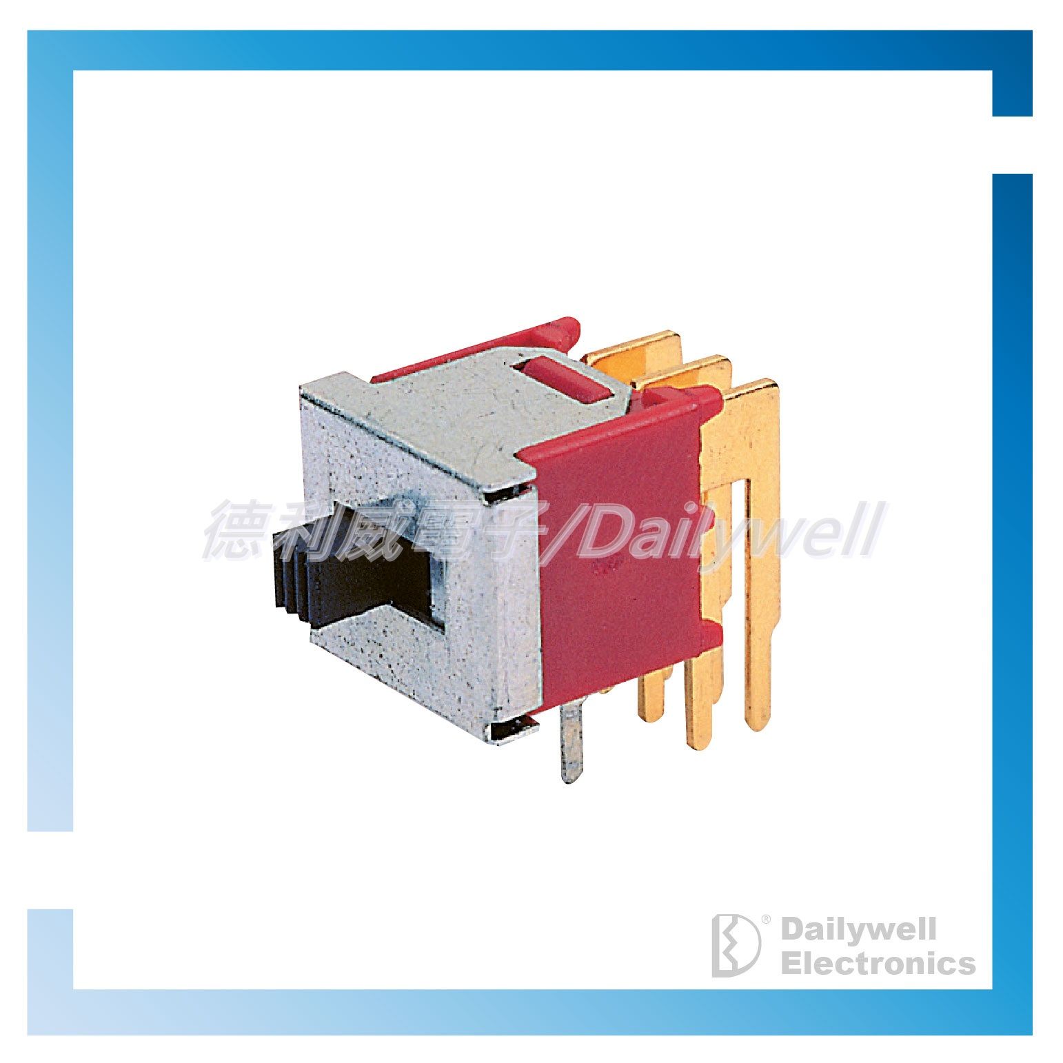 Горизонтальный субминиатюрный скользящий переключатель