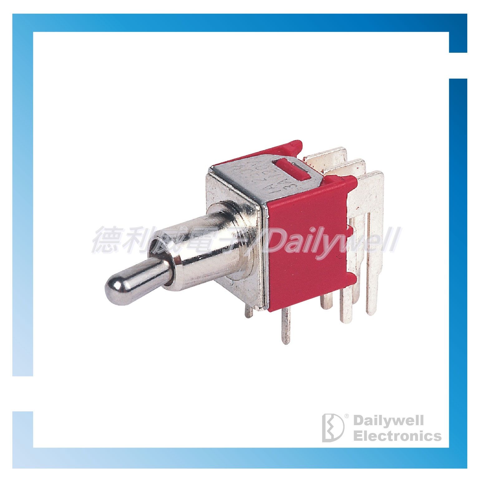 Subminiatur Kippschalter mit rechtwinkligem Anschluss