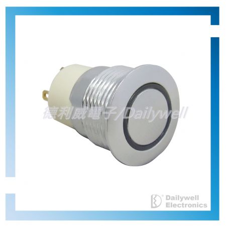 16mm Anti-vandal Pushbutton Switches (Lock) - Metal Switches