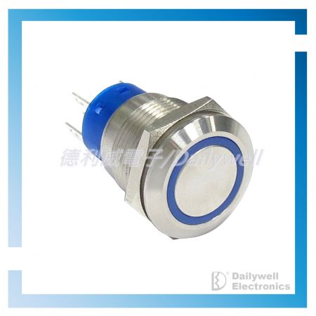 19mm Anti-vandal Pushbutton Switches - Metal Switches