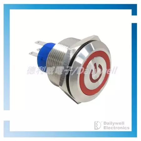 25mm Anti-vandal Pushbutton Switches - Metal Switches