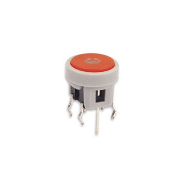 Round tactile switch with LED