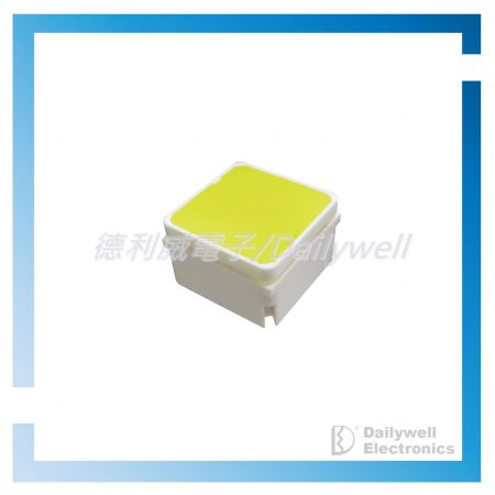 Yellow cap tactile switch with LED