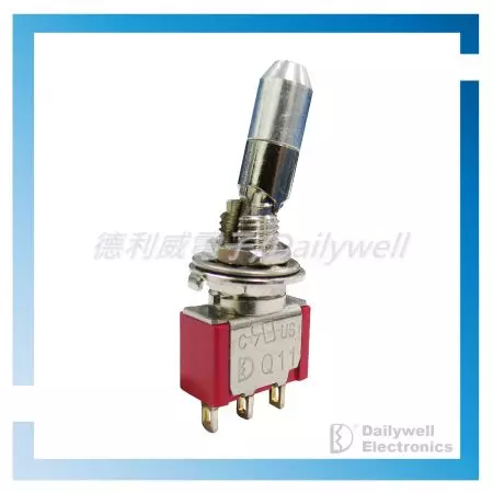 Miniatyr vippekontakt med låsearm