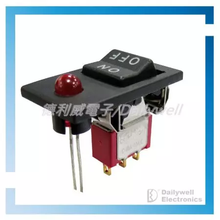 Miniaturní spínač s LED