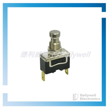 Comutator metalic cu buton SPDT - seria LPO