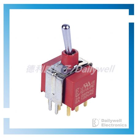 3P Two-section sealed miniature toggle switch