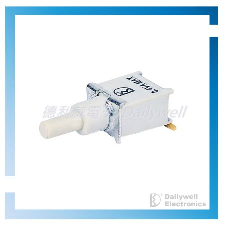 Sealed sub-miniature pushbutton switch with vertical bracket and L type terminal - SMT